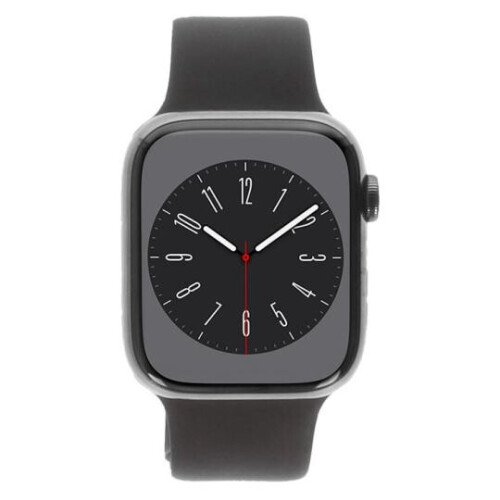 Apple Watch Series 8 Acier Inox graphite 45mm ...
