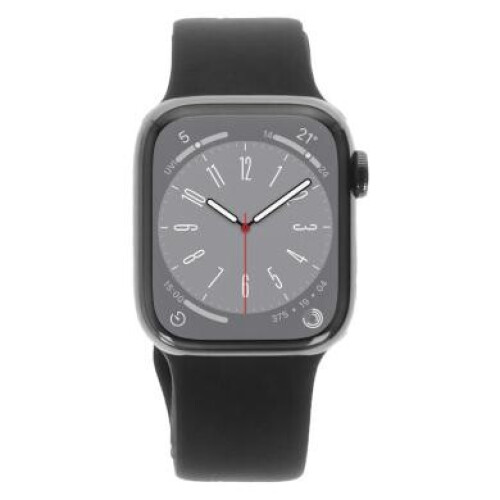 Apple Watch Series 8 Edelstahlgehäuse graphit ...