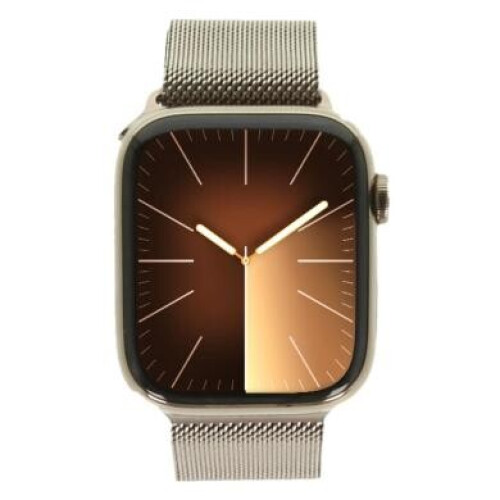 Apple Watch Series 9 Edelstahlgehäuse gold 45mm ...