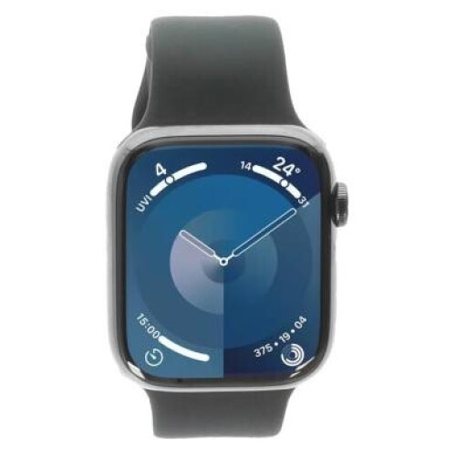 Apple Watch Series 9 Edelstahlgehäuse graphit ...