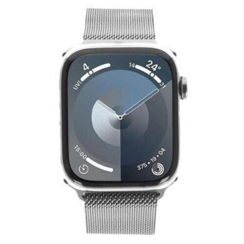Apple Watch Series 9 Edelstahlgehäuse silber 45mm ...