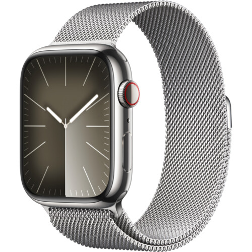 Met de Apple Watch Series 9 4G 45mm Zilver Rvs ...