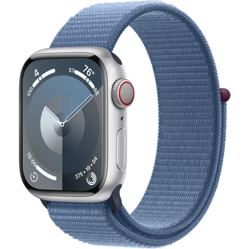 Mit der Apple Watch Series 9 4G 41 mm Silber ...