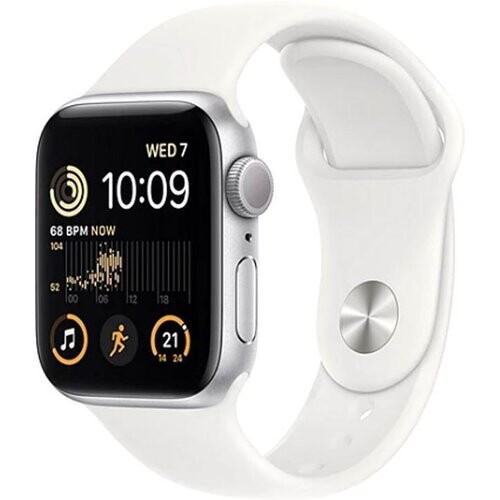 2022 Apple Watch SE GPS 40mm Silver Aluminium Case ...