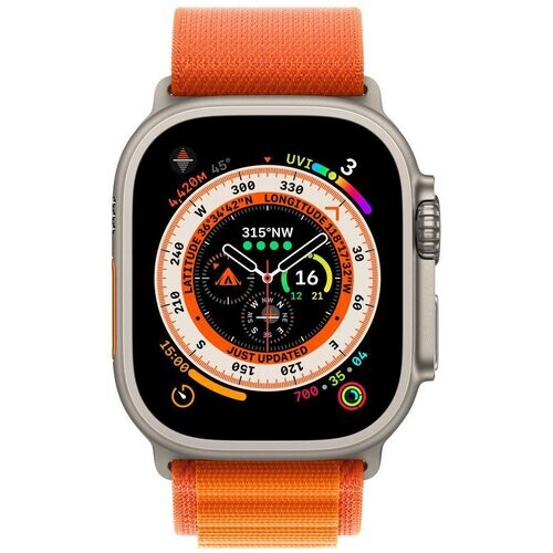Apple Watch (Ultra) GPS 49 mm - Titan Grau - ...