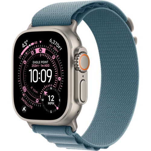 Mit der großen Apple Watch Ultra 3 5G 49 mm ...