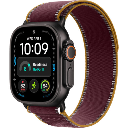 Grâce à l'Apple Watch Ultra 4 Noir Boucle Trail ...