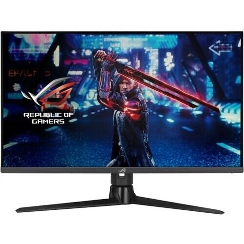 This Asus ROG Strix XG32AQ monitor features a ...