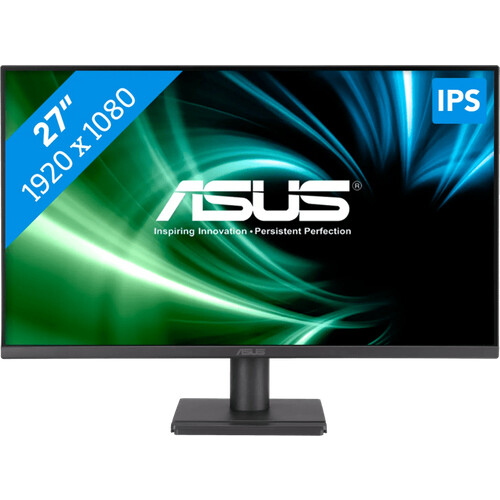 Im Homeoffice nutzt du den 27 Zoll großen ASUS ...