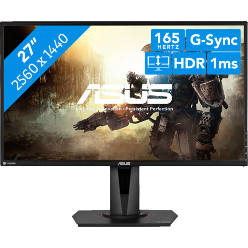 De ASUS TUF Gaming VG27AQ is een 27 inch QHD ...