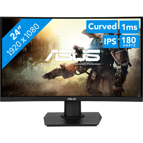 Tauche mit dem Curved 23,6 Zoll ASUS VG24VQER ...