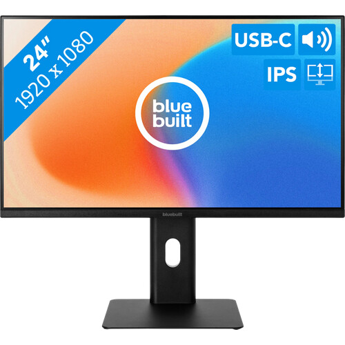Der BlueBuilt 24 Zoll Full HD Monitor mit USB-C ...