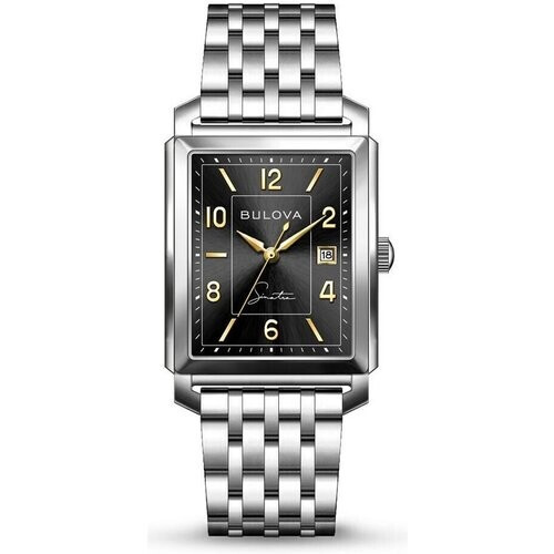 Bulova Men's Frank Sinatra Quartz Silver Date ...