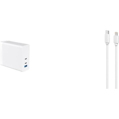 Cable y enchufe (USB-C + Lightning) 140w - WTK ...