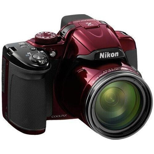 Cámara Bridge Nikon Coolpix P520 - Rojo + ...