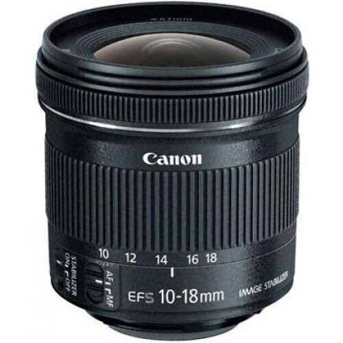 Lens Canon EF-S 10-18 mm f/4.5-5.6 IS STM - Black ...