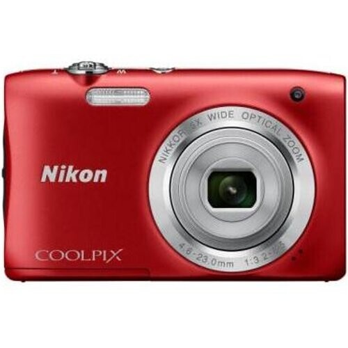 Compact Coolpix S2900 - Red + Nikon Nikkor 5x Wide ...