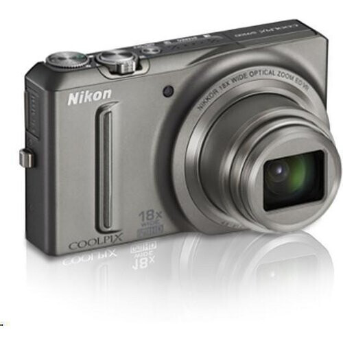 Compact Coolpix S9100 - Grey + Nikon Nikon Nikkor ...