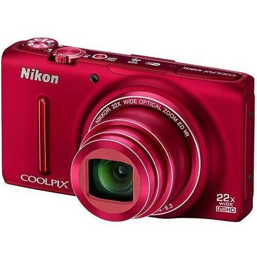 Nikon Coolpix S9500 Compact 18 - Red ...