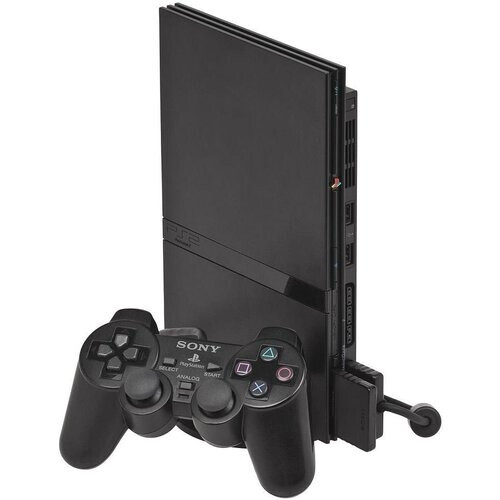 console playstation ps2 slim noire dans sa boite ...