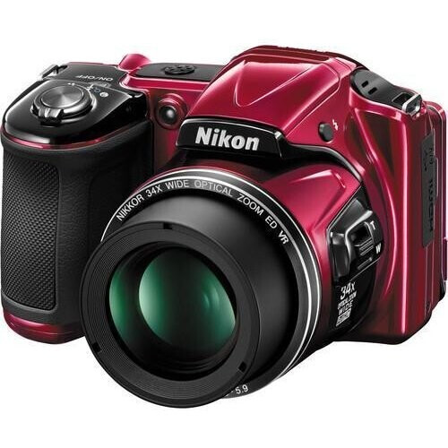 Hybrid - Nikon CoolPix L830 Red/Black + Lens Nikon ...
