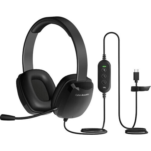 Cyber Acoustics USB-C Stereo Headset AC6014 ...