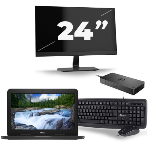 Frontend naam:Dell Latitude 3300 + 1x 24 inch ...
