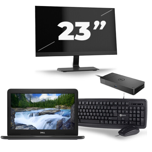 Frontend naam:Dell Latitude 3300 + 1x 23 inch ...