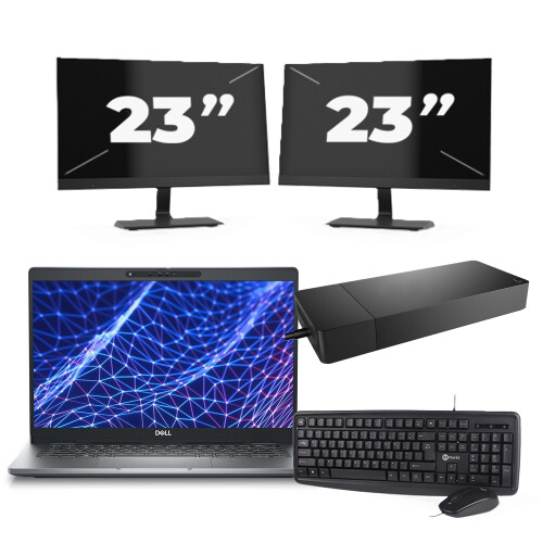 Naam:Dell Latitude 5330 + 2x 23 inch ...