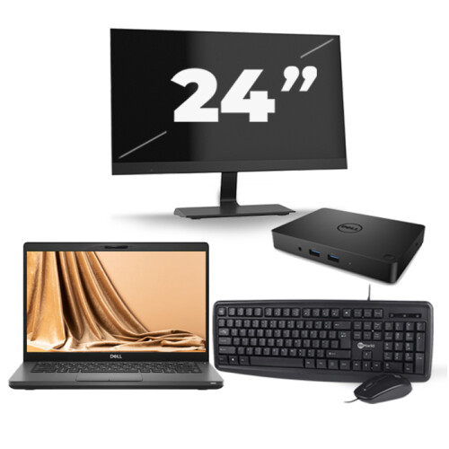 Frontend naam:Dell Latitude 5401 + 1x 24 inch ...