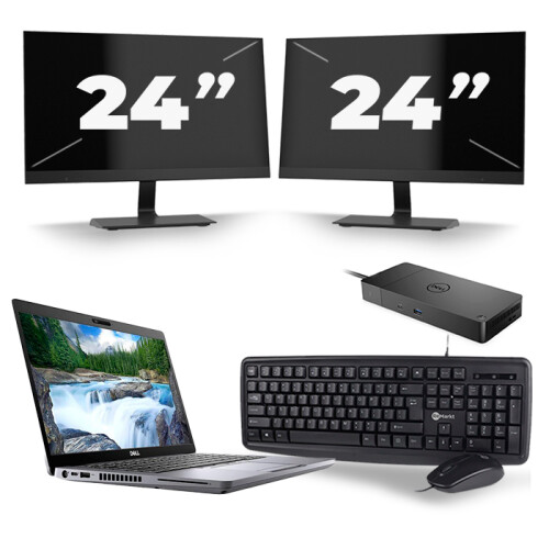 Frontend naam:Dell Latitude 5410 + 2x 24 inch ...