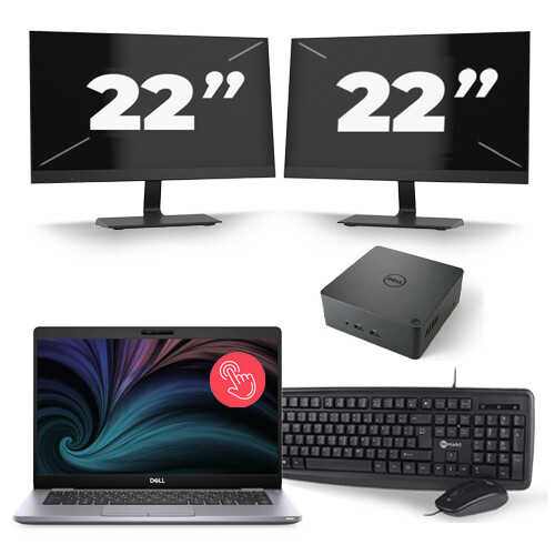 Frontend naam:Dell Latitude 5411 + 2x 22 inch ...