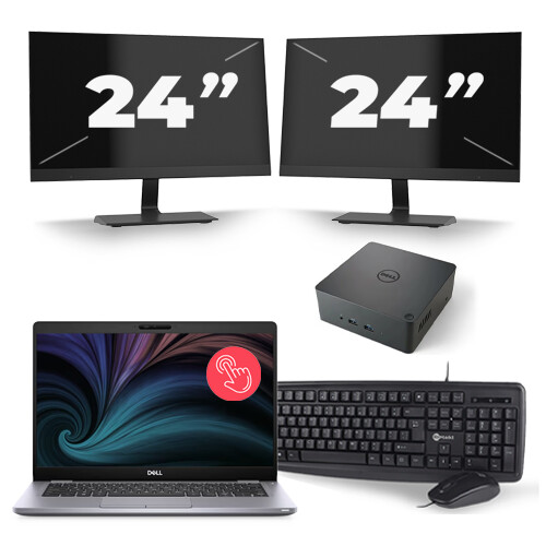 Frontend naam:Dell Latitude 5411 + 2x 24 inch ...