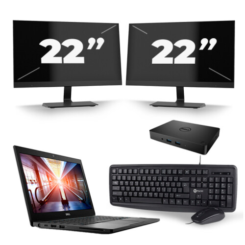Frontend naam:Dell Latitude 7290 + 2x 22 inch ...