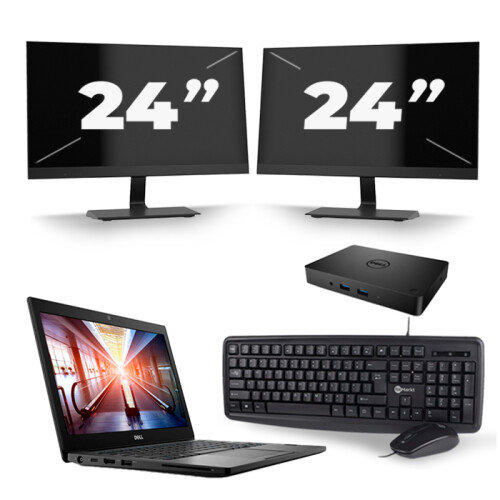 Frontend naam:Dell Latitude 7290 + 2x 24 inch ...