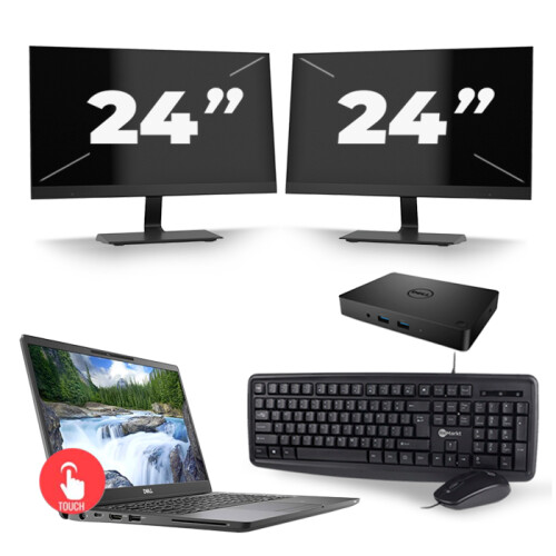 Frontend naam:Dell Latitude 7300 + 2x 24 inch ...