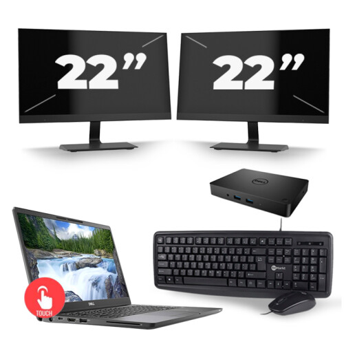 Frontend naam:Dell Latitude 7300 + 2x 22 inch ...