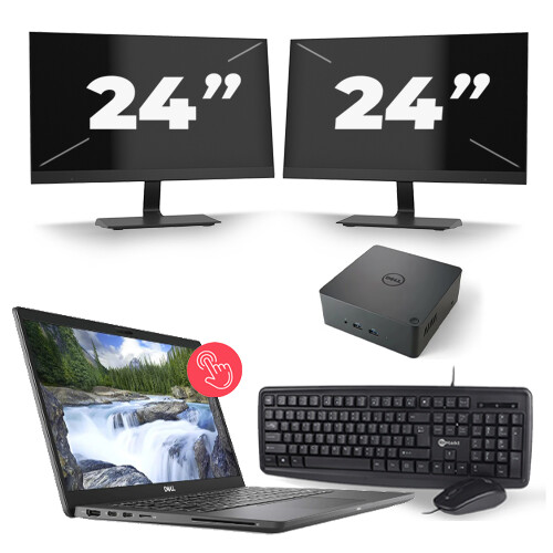 Frontend naam:Dell Latitude 7310 + 2x 24 inch ...