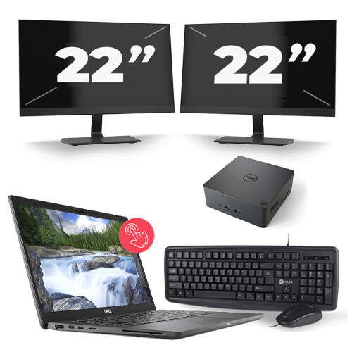 Frontend naam:Dell Latitude 7310 + 2x 22 inch ...