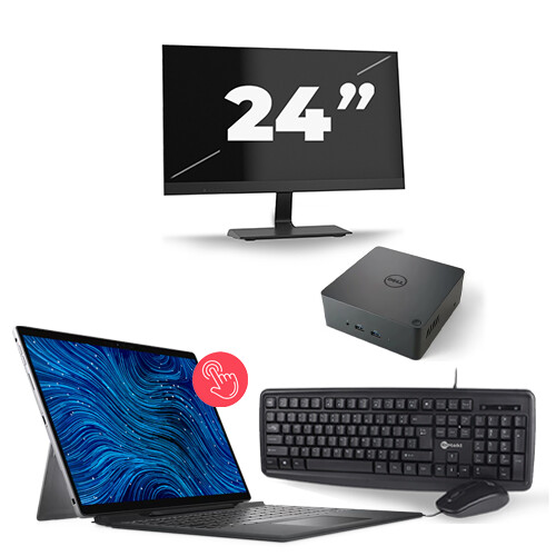 Frontend naam:Dell Latitude 7320 + 1x 24 inch ...