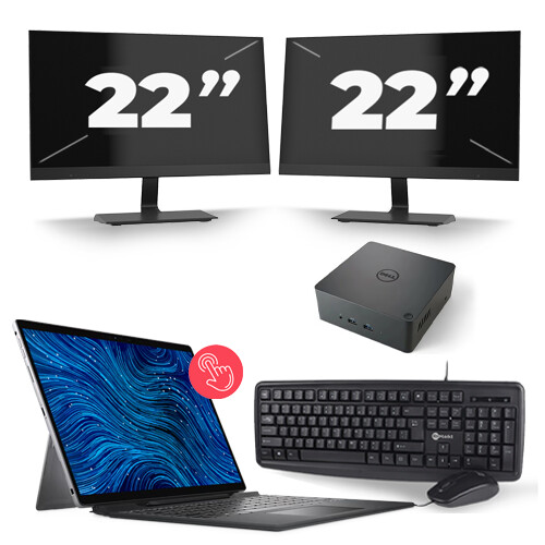 Frontend naam:Dell Latitude 7320 + 2x 22 inch ...