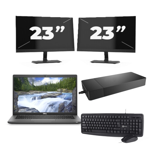 Naam:Dell Latitude 7330 + 2x 23 inch ...