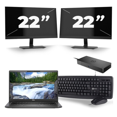 Frontend naam:Dell Latitude 7400 + 2x 22 inch ...