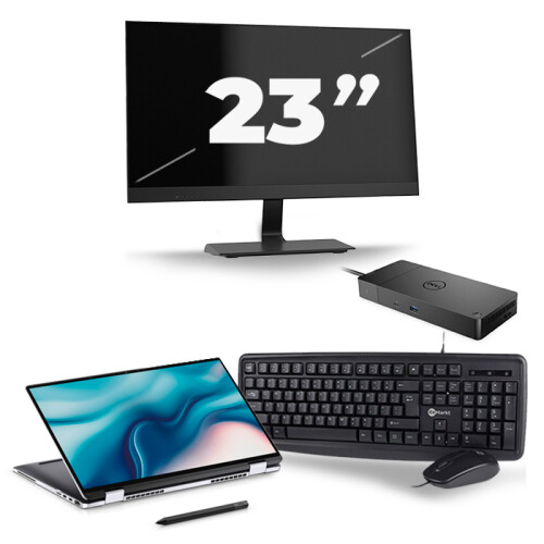 Frontend naam:Dell Latitude 9510 + 1x 23 inch ...