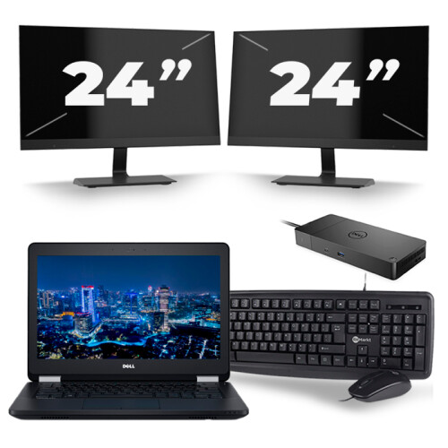 Frontend naam:Dell Latitude E5270 + 2x 24 inch ...