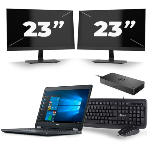 Frontend naam:Dell Latitude E5470 + 2x 23 inch ...