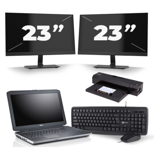 Frontend naam:Dell Latitude E5530 + 2x 23 inch ...