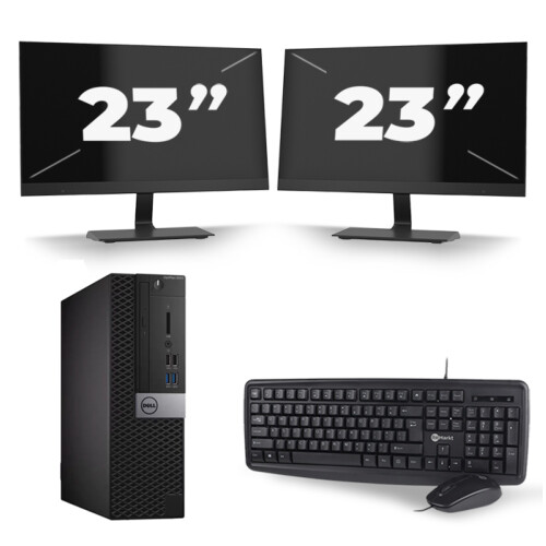 Loading. Nome:Dell Optiplex 5050 SFF + 2x 23 inch ...