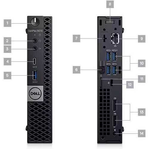 This is a Grade A Dell Optiplex 5070 Micro Desktop ...