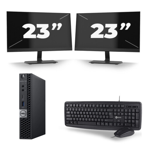 Frontend naam:Dell Optiplex 7060 Micro USFF + 2x ...